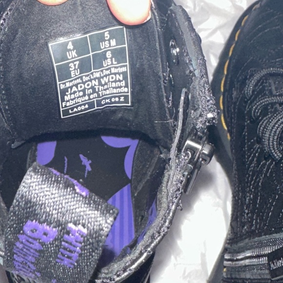 Dr Martens Wednesday Addams Jadon Boot  Womens Size 6 - Picture 8 of 11